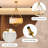 24 Inch Modern Drum Pendant Light With Adjustable Chain, Fabric Chandelier