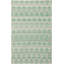 Tapis ivoire / vert clair touffeté à la main Rizal Collage