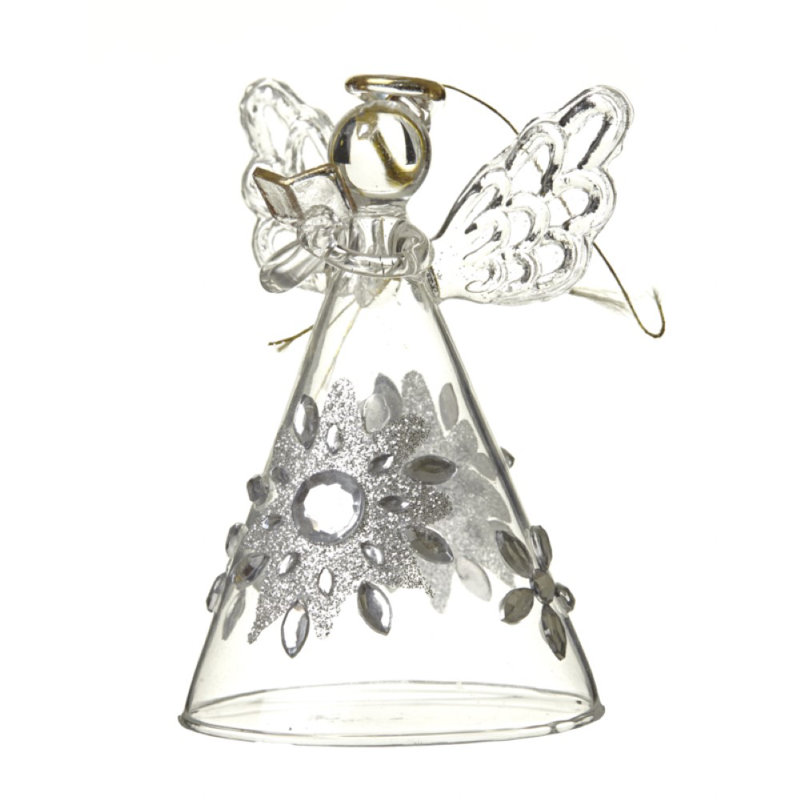 8cm Glass Hanging Figurine Ornament