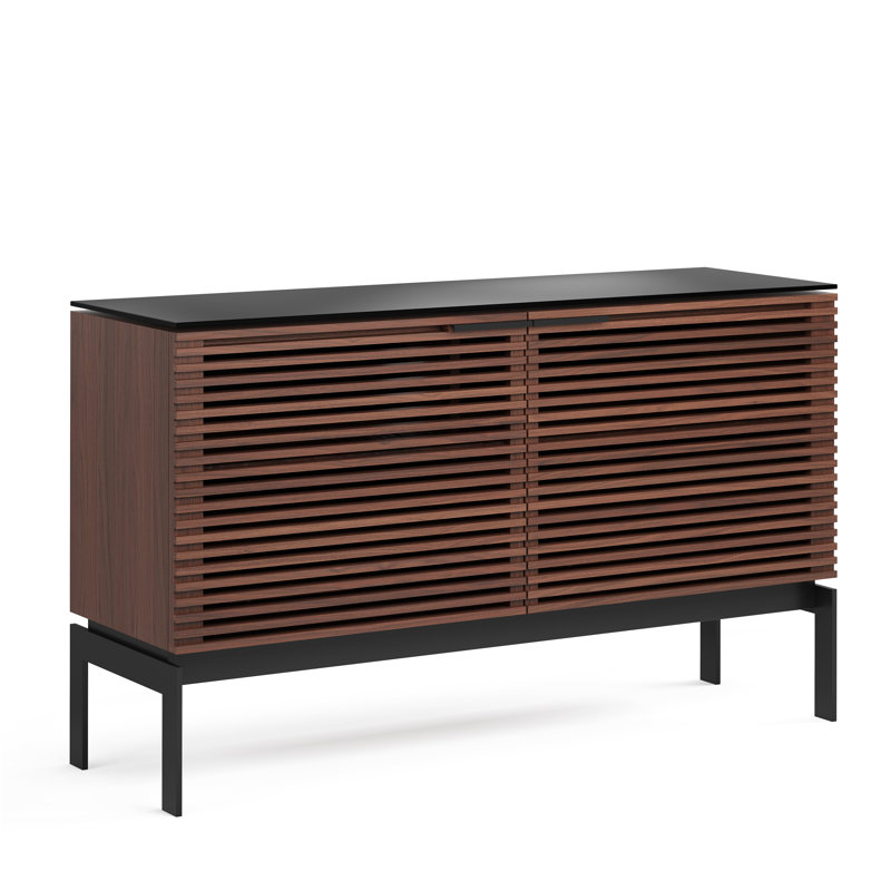 Corridor Media Console, Chocolate Stained Walnut