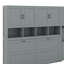 Lit escamotable simple avec placard, tiroirs et bureau