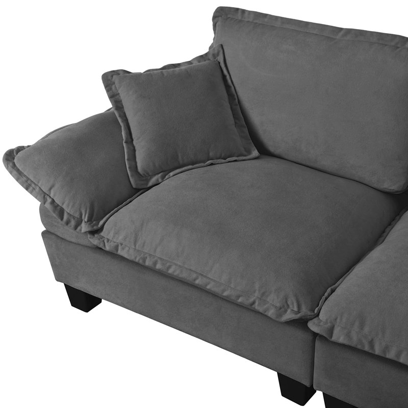 Sailboat-Inspired Modular Cloud Sofa With Removable Ottoman