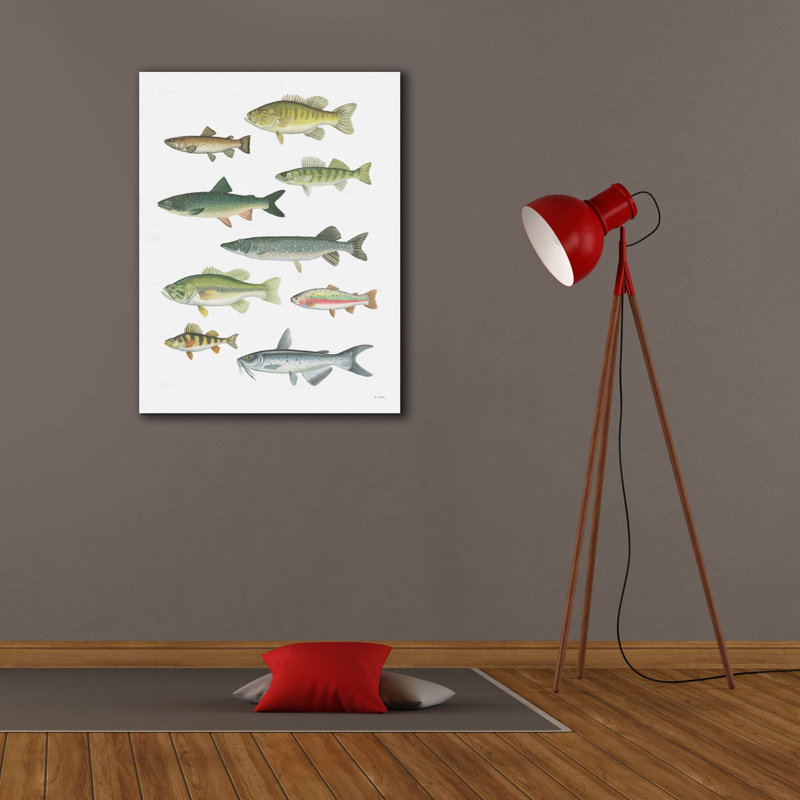 «Fresh Catch 5» par James Wiens, art mural sur toile, H 34 po x l 26 po