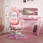 HOMCOM Gaming Chair for Adults with Cat Ears Footrest Headrest-20656691