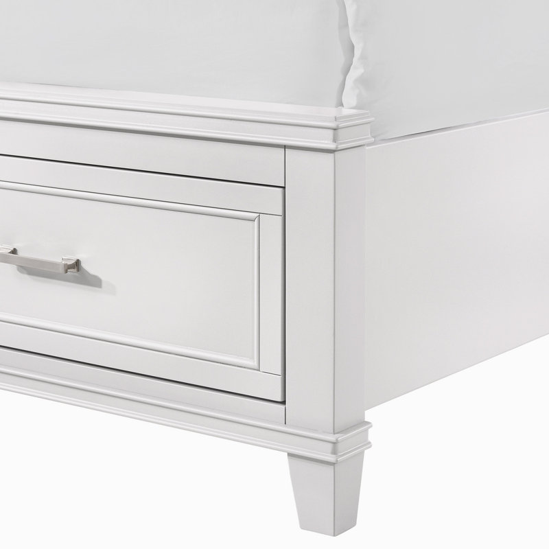 Deguzman X Storage Bed, King, White