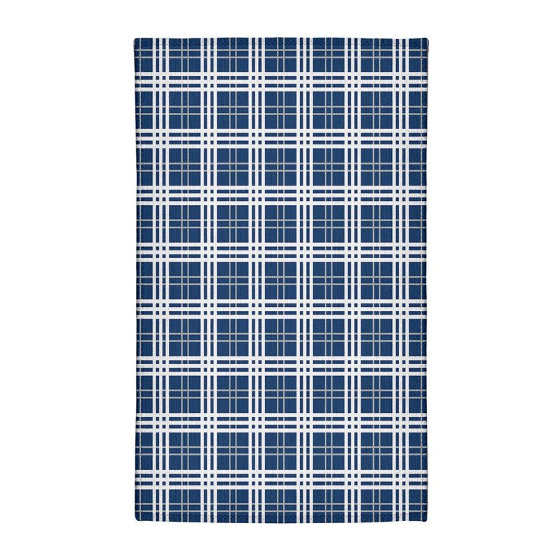 Tapis à carreaux bleu, Rectangle 2 pi x 3 pi