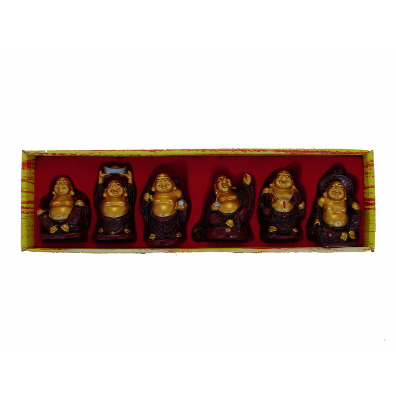Ensemble de 6 figurines de Bouddha
