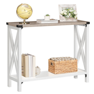 Rundelle 39.4" Narrow Console Table Entryway Table by Breakwater Bay