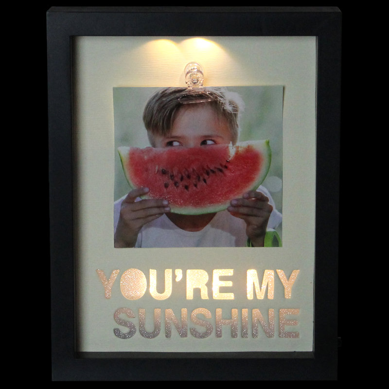 Black Beveled Shadow Box Picture Frame