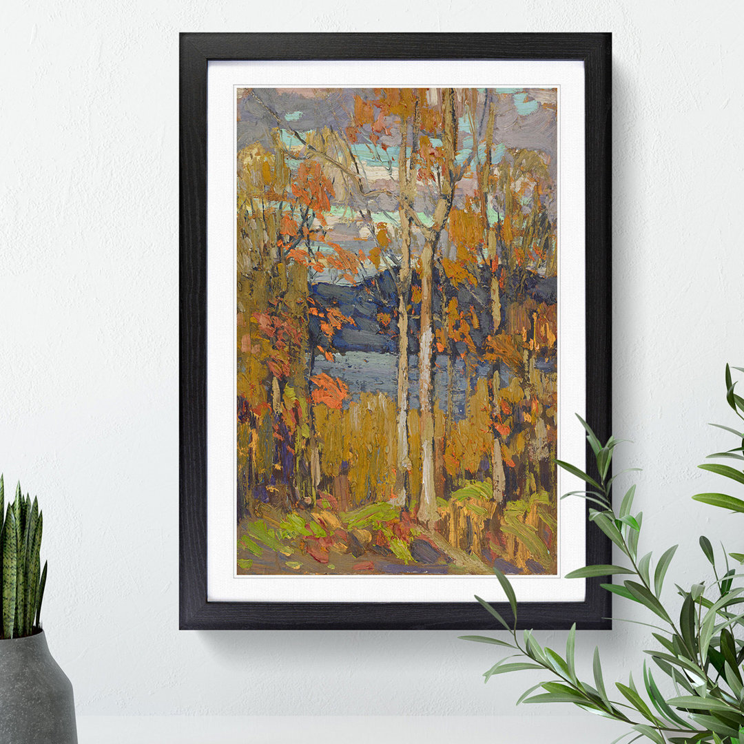 Algonquin in October by Tom Thomson - Framed Print