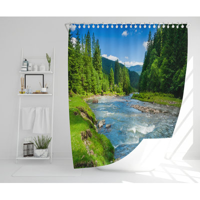 Ellcey 13 Piece Polyester Shower Curtain Set