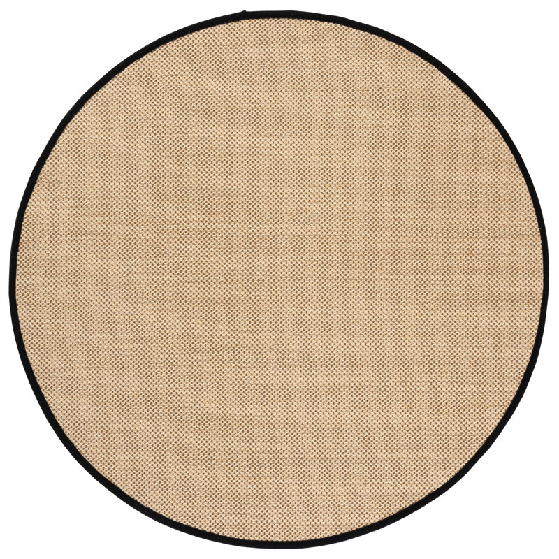 Trinidad Natural Fiber Sisal Pile Solid Color Rug, Round 6'