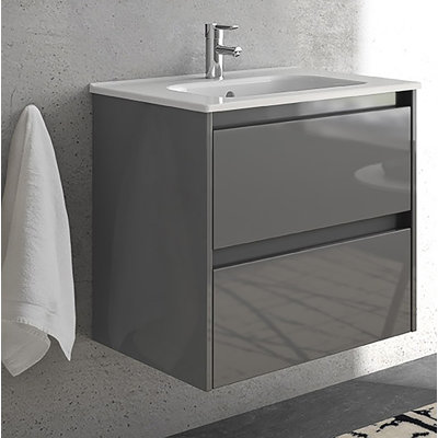 Malvina 24'' Single Bathroom Vanity with Ceramic Top