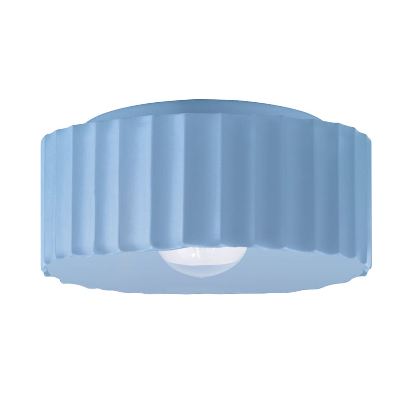 Plafonnier encastré 1 lumière Colgate, Bleu ciel, H 6,5 po x l 13 po x P 13 po