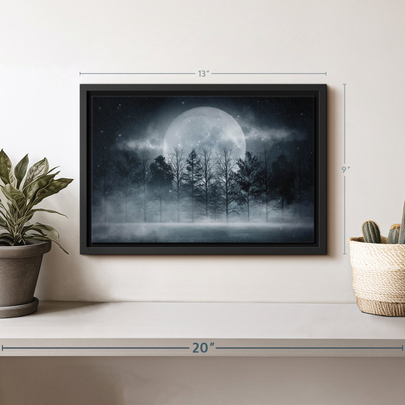 «Dark Forest Moonlight Wall Art», H 9 po x l 13 po