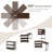 Patented 360° Free Rotating Sofa Side Table with Storage Shelves and Casters