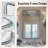 Contemporary Rectangle Bathroom Vanity Mirror | Stainless Steel O-Tube Frame Design-1869969917-1849135483