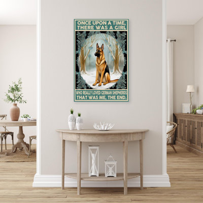 Who Really Loved German Shepherds - 1 Piece Rectan " Who Really Loved German Shepherds "