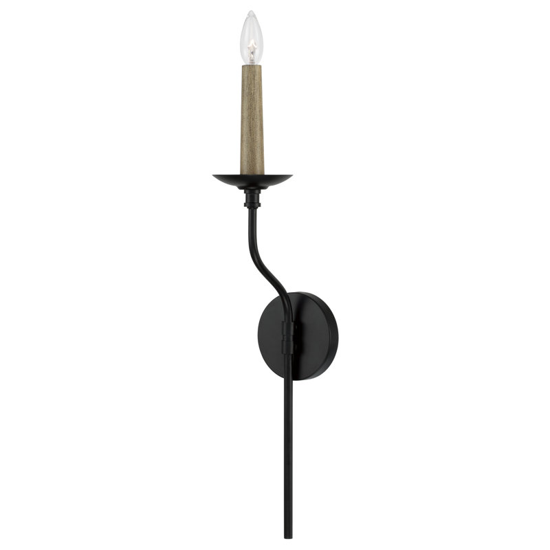 Wilder Steel Candle Wall Light