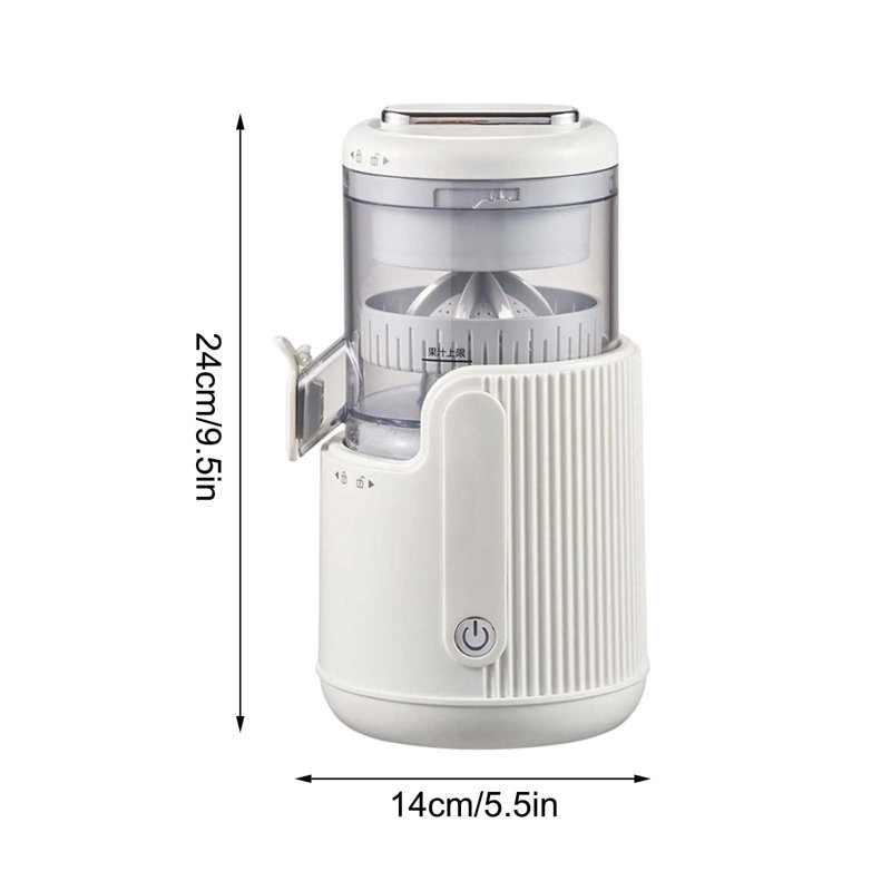 Juicer Powerful Slow USB Rechargeable Masticating Juicer 360 Degree Motor Easy To  Squeezer For Lemon Orange, A,B
