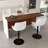 Swivel Bar Stools With Adjustable Height (35.03-43.7 Inches), Backrest, And Soft Knit Fabric - Ideal For Kitchen Island, Bar Counter, Dining Room(Set Of 2)-1879979474