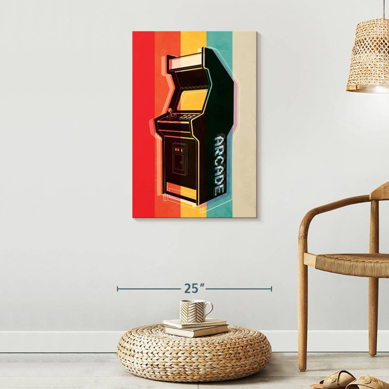 " Retro Arcade " by Logic Nerds, 30" H x 20" W x 1.25" D