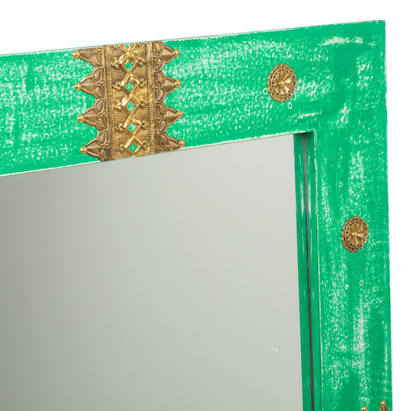 Wesleyville Wood Flat Wall Mirror