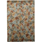 Himalayan Hand Woven Wool Abstract Area Rug