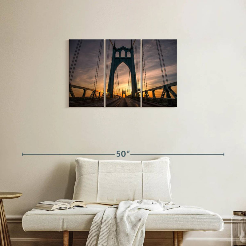 Lilie St. Johns Bridge Portland, H 20 po x l 33 po