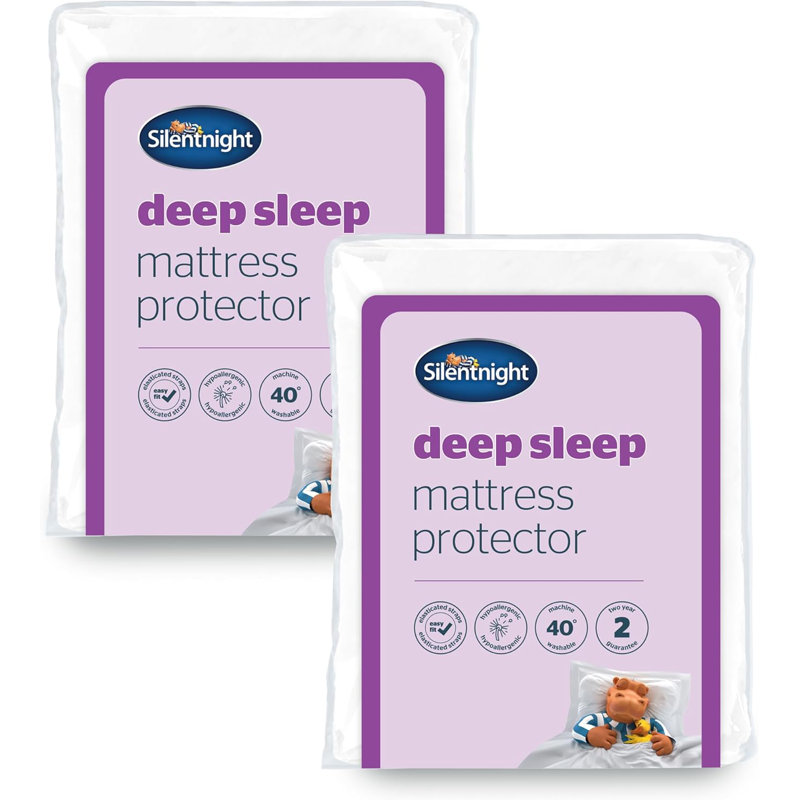 Silentnight Deep Sleep Mattress Protectors, 2 Pack Bundle Set, King