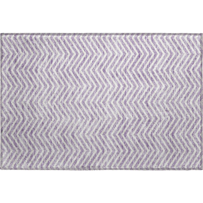 Premium Machine Washable Prisco Lilac Rug