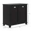Dual Tilt out Laundry Hamper Cabinet, Bathroom Storage Cabinet with 2-Compartment Hamper, Modern