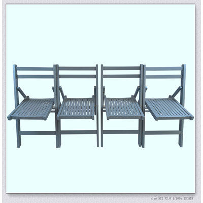 Furniture Slatted Wood Folding Special Event Chair