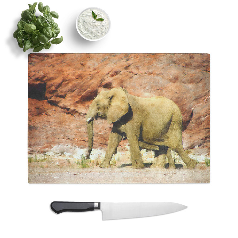 Elephant Vol.6 Painting Chopping Board, 28.5cm W x 39cm L