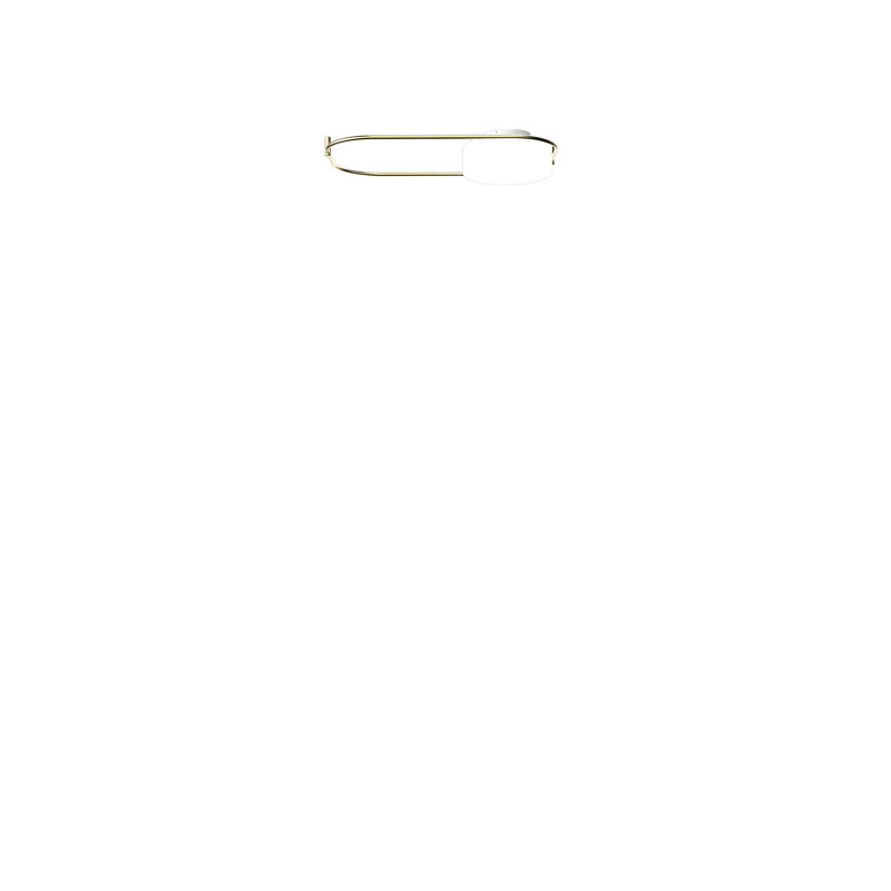 Tier Ceiling/Wall Lamp P White Matt Painted Brass L22ff Ul