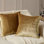 Housse de coussin en velours texturé doré, coussins décoratifs pour canapé-lit