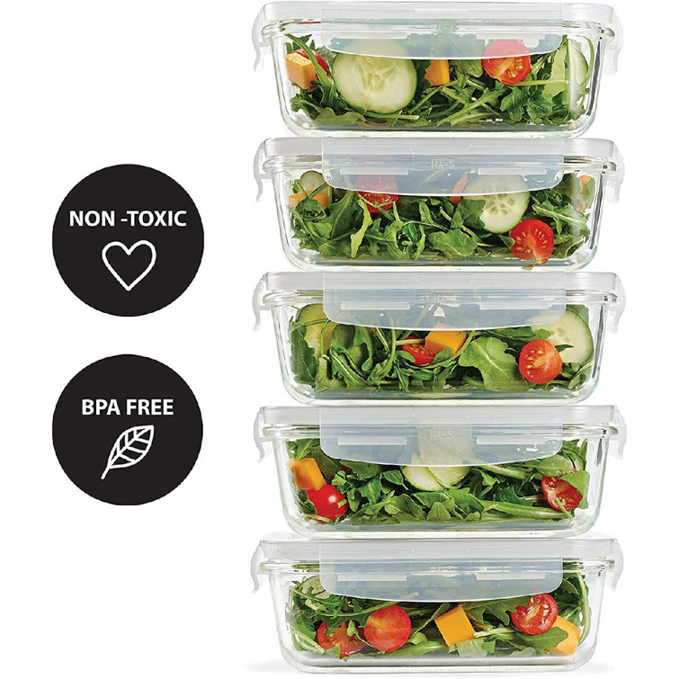 Prep & Savour Rectangle Prep Meal 38 Oz. Food Storage Container (Set Of 50)