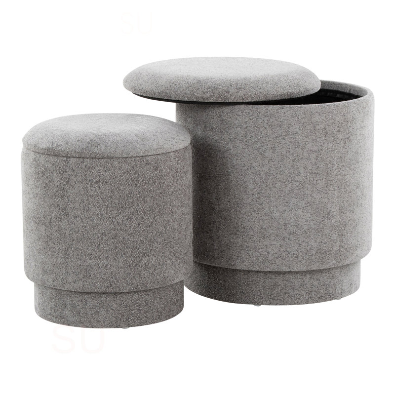 Ensemble de repose-pieds Marla, Gris