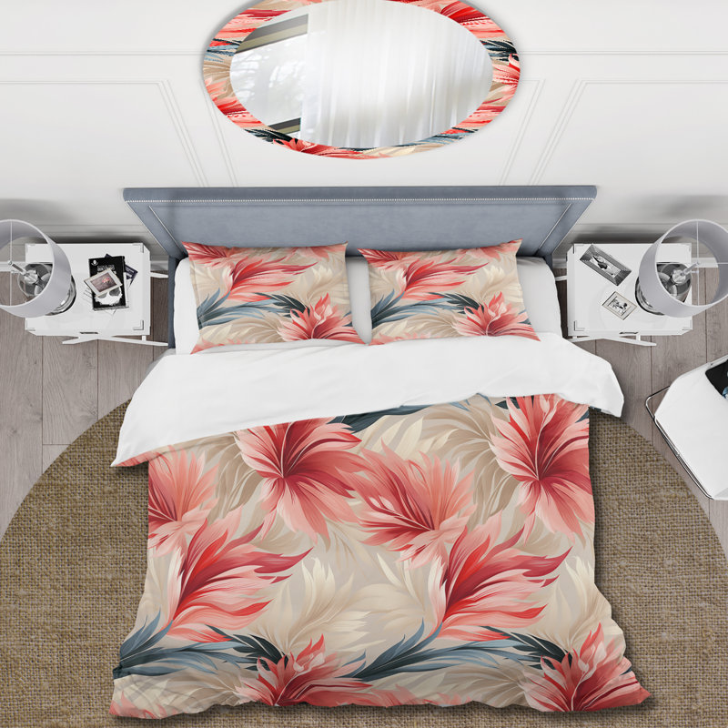 Ensemble de housse de couette Tropical Whisper, Housse de couette pour très grand lit et 2 très