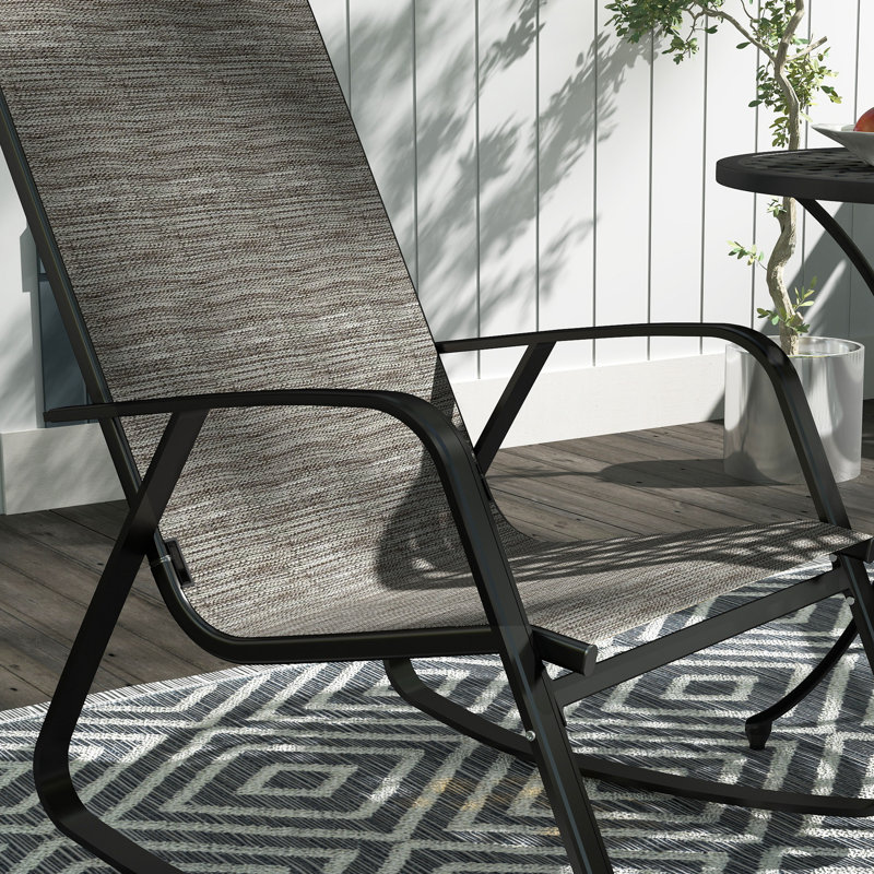 Steel, Texteline Rocking Chair