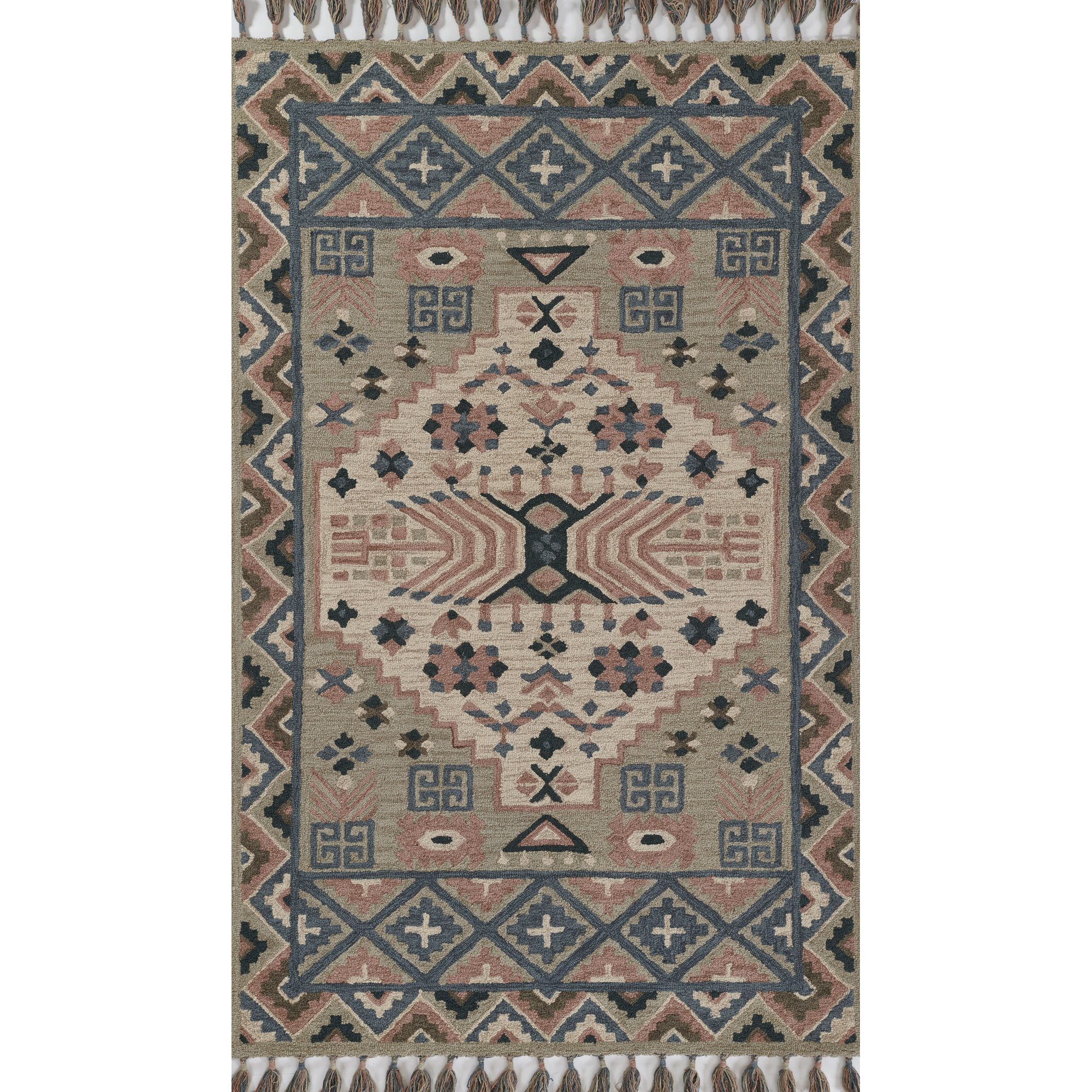 Anine Hand Tufted Wool Rug, Rectangle 2' x 3'