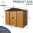 Heavy-duty Metal Shed - For Lawn And Garden Use Storage With Lockable Door-115808189-115808192