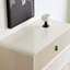 Commode d'appoint simple en bois blanc
