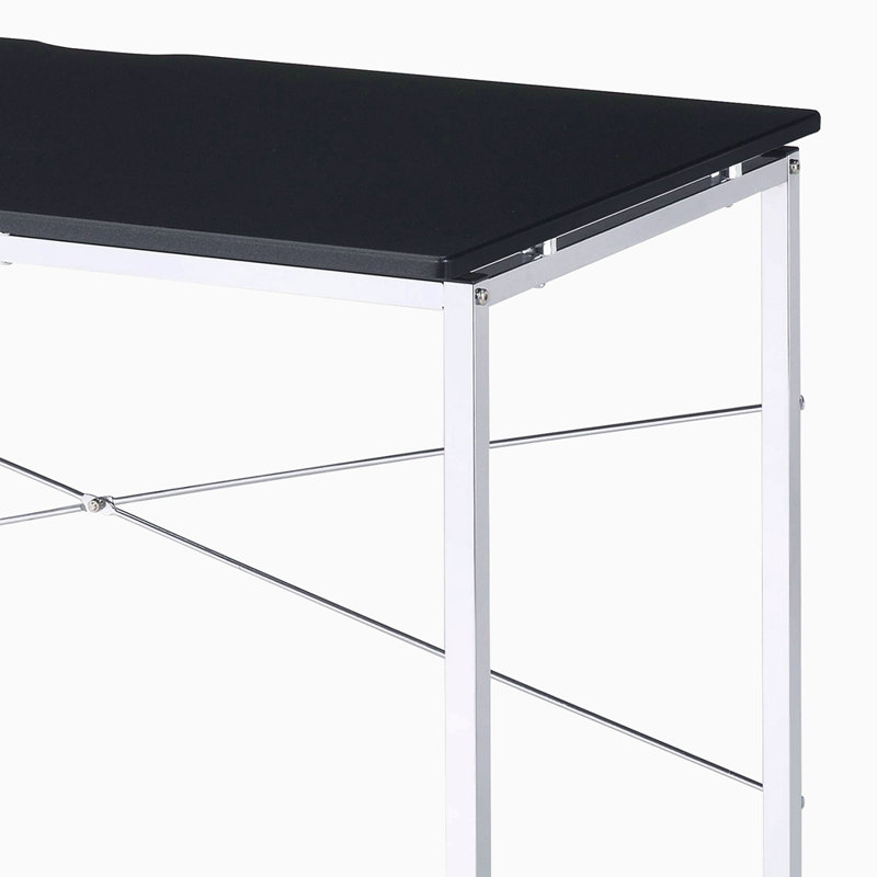 Bureau d'écriture avec base traîneau, Noir, noir, noir, noir