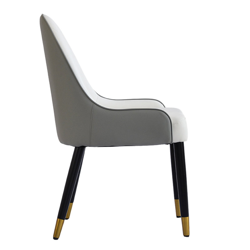 Ensemble de salle à manger rectangulaire L 63 po x l 35,43 po Zagan, Blanc / Gris / Noir, Blanc