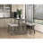 Counter Height Industrial Dining Table with Light Gray Finish