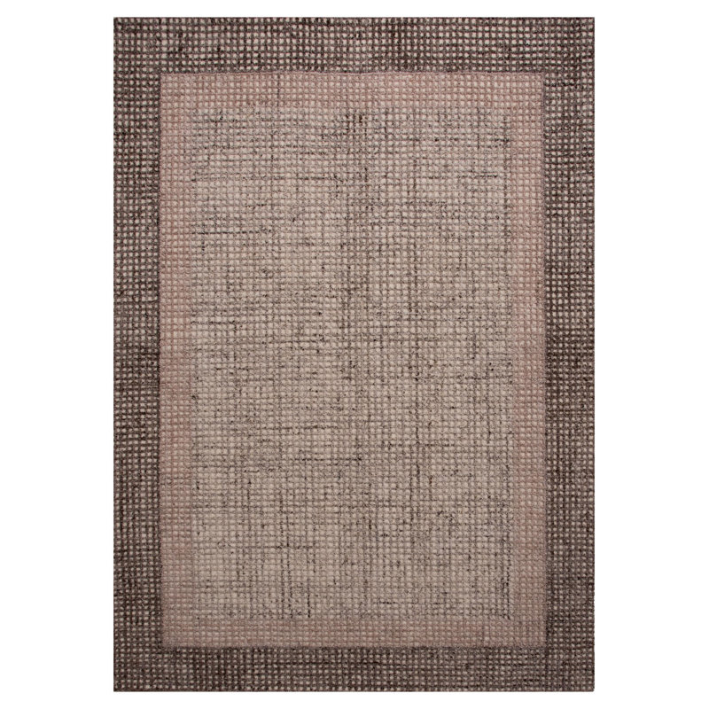 Tapis en laine / polyester recyclé, Rectangle 5 pi x 7 pi 9 po