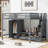 Loft Bed Frame With Wardrobe-536021850