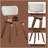Casson 5Pcs Walnut Finish Dining Room Set