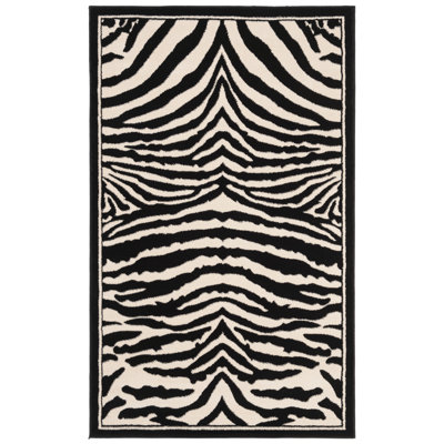 Tapis noir / blanc Cidnee